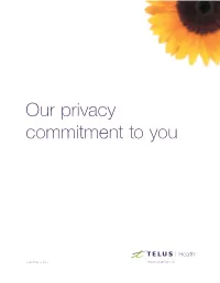 TELUS Consumer Health Privacy Commitment