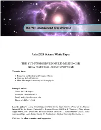 The Yet-Unobserved GW Universe