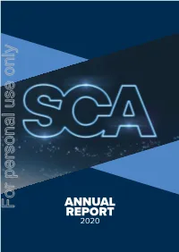 2020 Highlight Its Significantly Improved Balance Sheet and Strong Cash Flow, Along with Continuing Or Growing Demand for SCA’S Core Audio Products