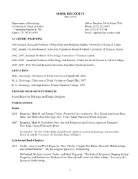 Curriculum Vita Of