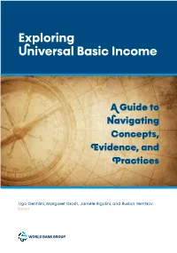Exploring Universal Basic Income: a Guide to Navigating Concepts, Evidence, and Practices