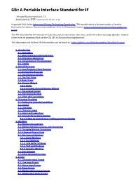 Glk: a Portable Interface Standard for IF