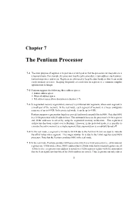 The Pentium Processor