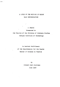 A Study of the Methods of Meson Mass Determination A