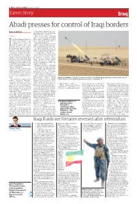 Abadi Presses for Control of Iraqi Borders