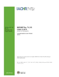 REPORT No. 71/15 CASE 12.879