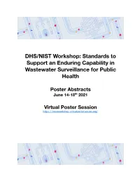 Standards to Support an Enduring Capability in Wastewater Surveillance for Public Health
