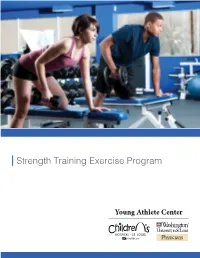 Strength Training Exercise Program STRENGTH TRAINING EXERCISE PROGRAM KEYS to a SUCCESSFUL STRENGTH TRAINING PROGRAM