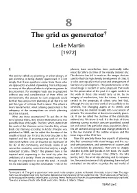 The Grid As Generator, by Leslie Martin 1972