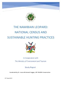 The Namibian Leopard: National Census and Sustainable Hunting Practices