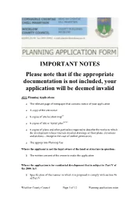 ALL Planning Applications
