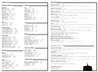 Brunch-Style Menu