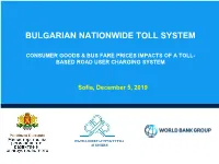 Bus Fare Prices Impacts of a Toll- Based Road User Charging System