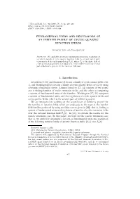 Fundamental Units and Regulators of an Infinite Family of Cyclic Quartic Function Fields