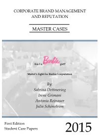 Mattel's Fight for Barbie's Reputation By