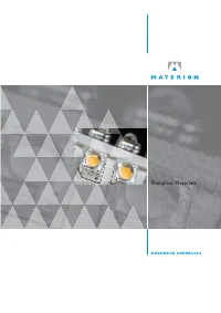 Phosphor Materials