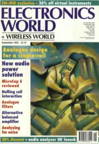 Solution Microcap 5 Reviewed Nulling Coil Interaction Analogue Filters Alternative Balanced Amplifier Analysing Fm Noise