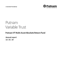 VT Multi Asset Absolute Returnannual Report