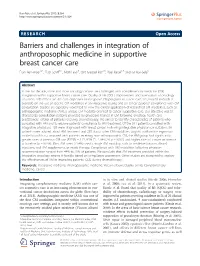 Barriers and Challenges in Integration of Anthroposophic Medicine In