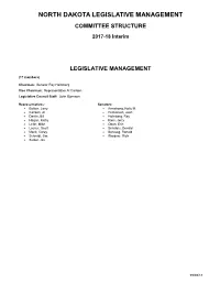 COMMITTEE STRUCTURE 2017-18 Interim