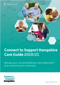 Connect to Support Hampshire Care Guide 2020/21
