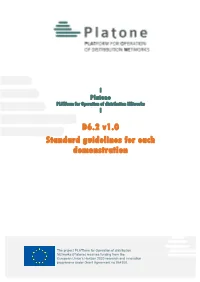 D6.2 V1.0 Standard Guidelines for Each Demonstration