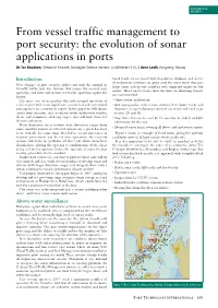 From Vessel Traffic Management to Port Security