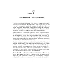 Fundamentals of Orbital Mechanics