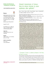 How Do Viruses Emerge to Cause Epidemics After Spillover?
