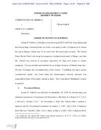 Order on Motion to Suppress