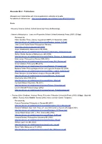 Publications All Papers Are Listed Below with Links To