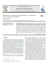 Stokke. 2014. Adaptation to SLR in Spatial Planning.Pdf
