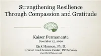 Strengthening Resilience Through Compassion and Gratitude