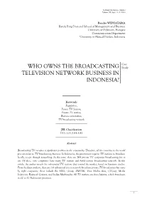 Who Owns the Broadcasting Television Network
