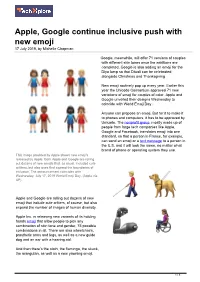 Apple, Google Continue Inclusive Push with New Emoji 17 July 2019, by Michelle Chapman