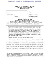 Case 20-34114 Document 206 Filed in TXSB on 09/15/20 Page 1 of 106