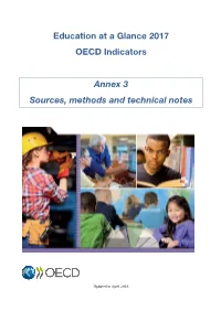 Education at a Glance 2017 OECD Indicators Annex 3 Sources
