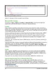 Microsoft File Formats