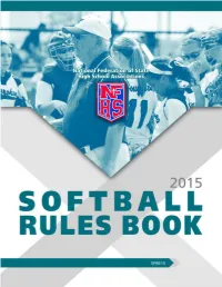 2015 Nfhs Softball Rules Book