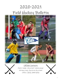 2020-2021 Field Hockey Bulletin