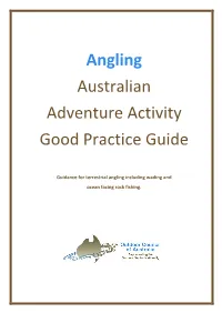 Angling Australian Adventure Activity Good Practice Guide