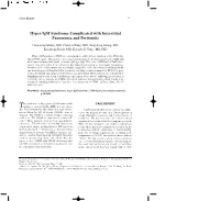 Hyper-Igm Syndrome Complicated with Interstitial Pneumonia and Peritonitis