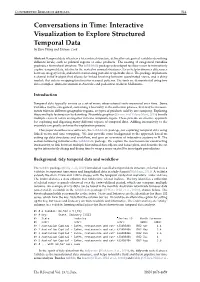 Interactive Visualisation to Explore Structured Temporal Data