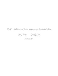 JFLAP – an Interactive Formal Languages and Automata Package