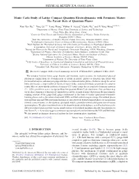Monte Carlo Study of Lattice Compact Quantum Electrodynamics with Fermionic Matter: the Parent State of Quantum Phases