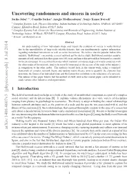 8 Jul 2014 Uncovering Randomness and Success in Society