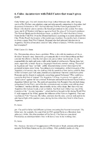 An Interview with Fidel Castro That Wasnt Given