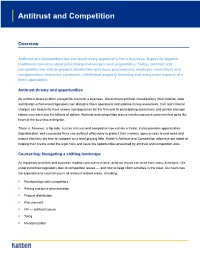 Antitrust and Competition