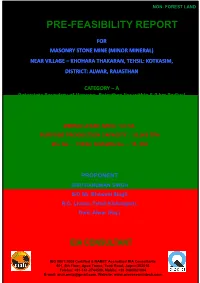 Pre-Feasibility Report
