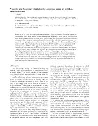 Proximity and Josephson Effects in Microstructures Based on Multiband Superconductors Y